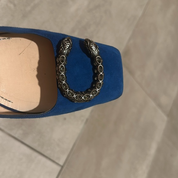 Gucci slides/loafer. Colbalt blue. Size 38.5. Used. Barely wore. $315 - Picture 3 of 3